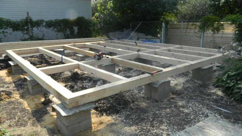 Столбчатый фундамент: экономичный способ заливки, для легких конструкций.